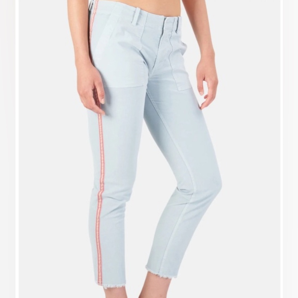 Nili Loatan Steel Blue Side Striped Jenna Pant